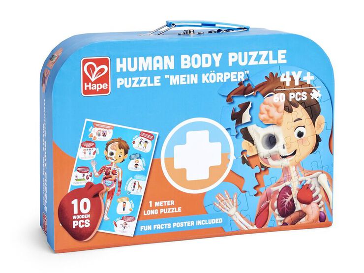 Puzle 60 piezas piezas cuerpo humano