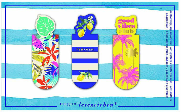 Punt de Llibre magn&egrave;tic Good Vibes 3u