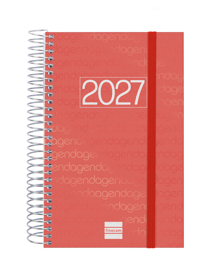 Agenda Finocam Year D&iacute;a P&aacute;gina 2027 Catal&aacute;n Rojo