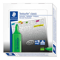 Marcador Staedtler Textsurfer verde 10u