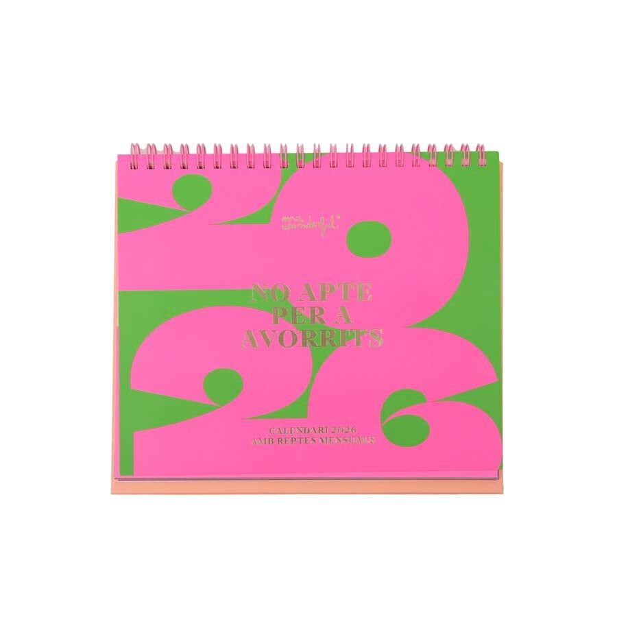 Calendario sobremesa 2026 cat No apte per a avorrits
