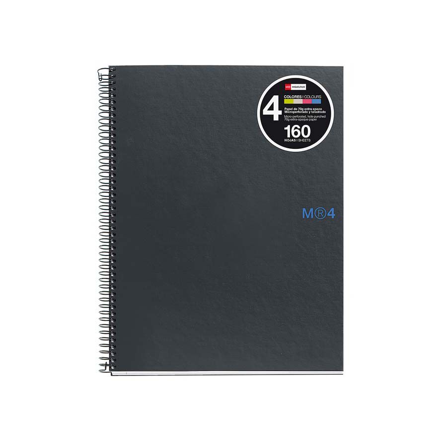 Notebook A4 Miquelrius Grafit 5x5 160 hojas