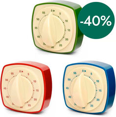 Temporizador de Cocina magnético Retro Kikkerland