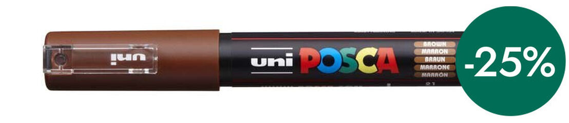 Rotulador Posca PC-1M 0,7mm marr&oacute;n