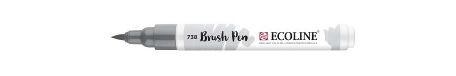 Retolador Ecoline Brush Pen gris fred clar 738