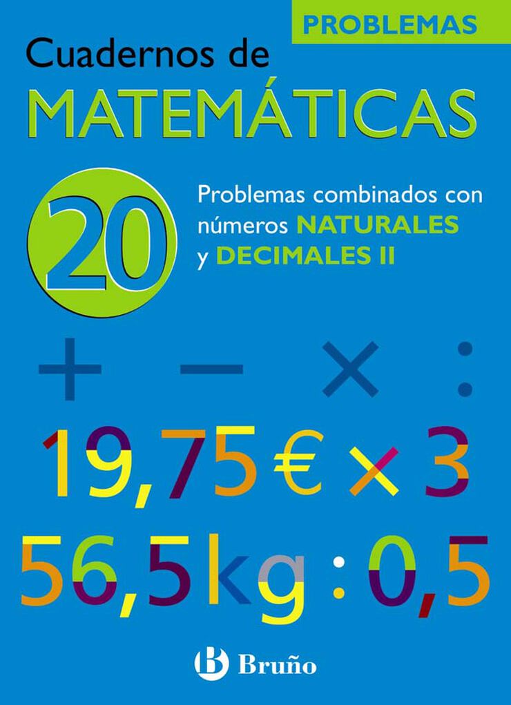 Matemáticas 20 Problemas Combina Primaria