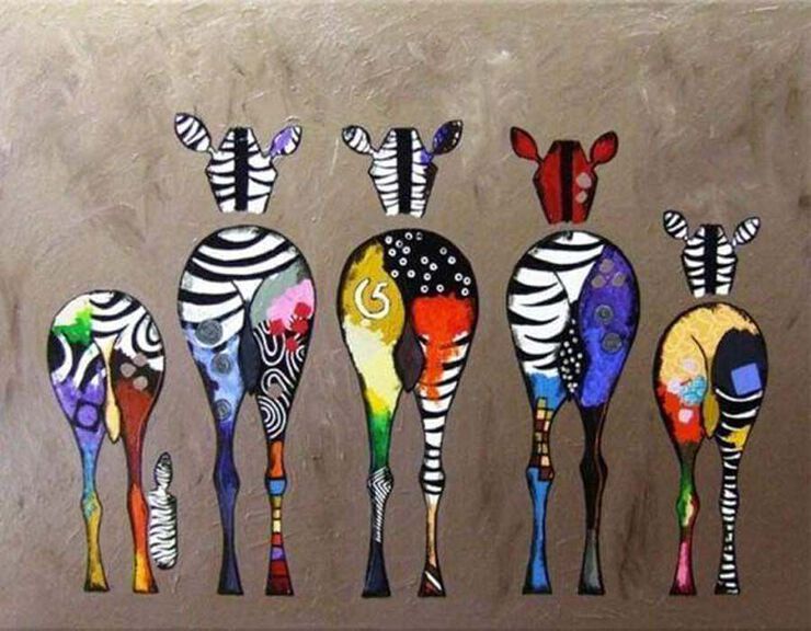 Figured'Art sin bastidor Zebras