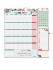 Calendario Finocam pared 16 meses plus cas 2025-26 Frases