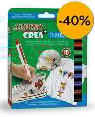 Rotuladores para tela Alpino Crea 10 colores