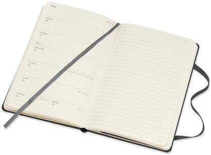 Agenda anual Moleskine Classic Pocket 2021 Inglés Semana Negro Agenda anual Moleskine Classic Pocket 2021 Inglés Semana Negro