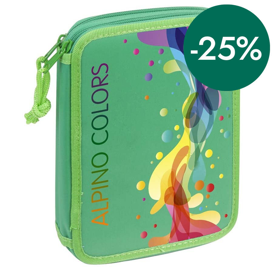 Estuche Plumier Alpino 2 cremalleras