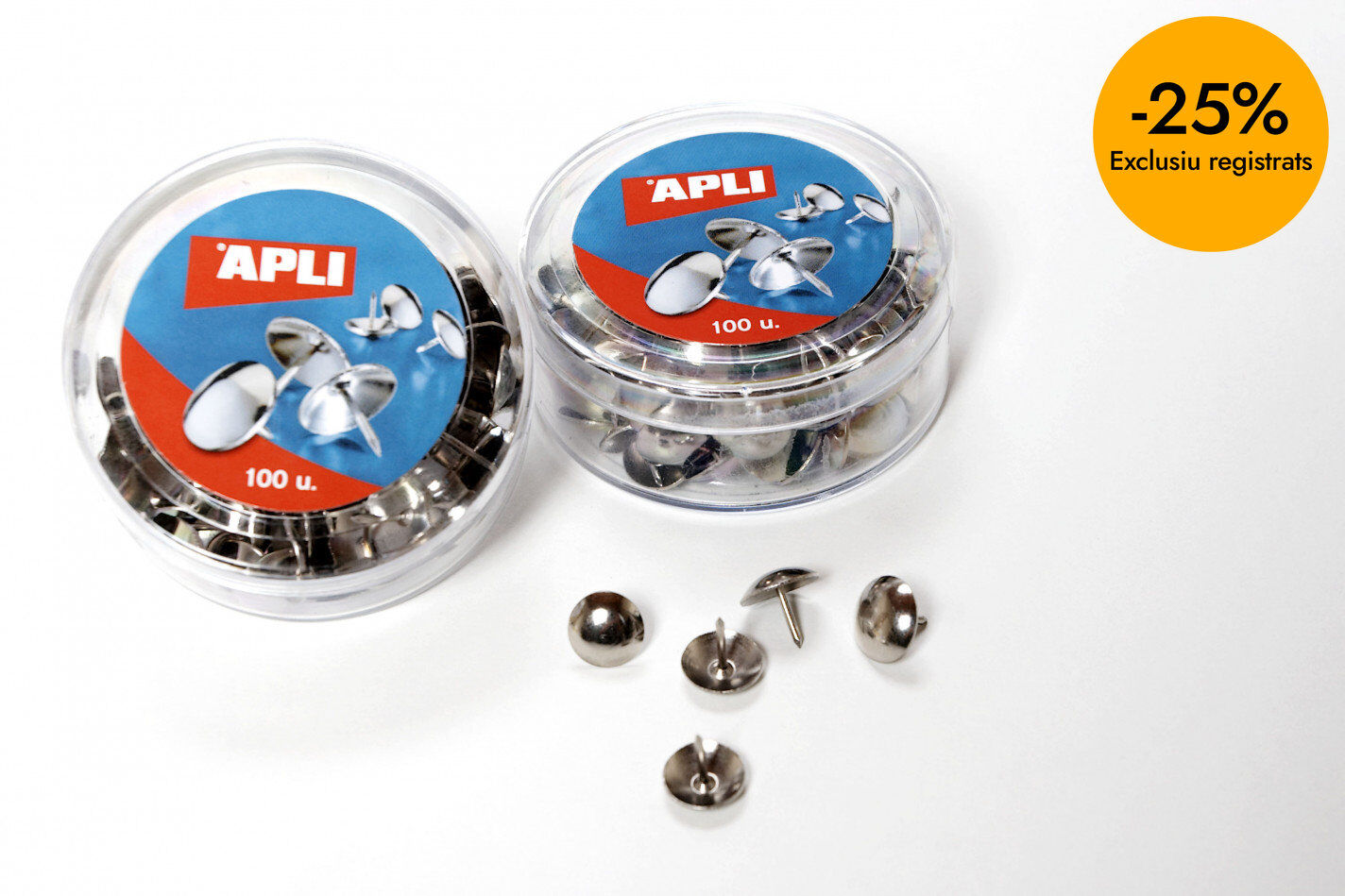 Xinxetes niquelades Apli 100u