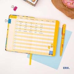 Agenda Erik 17 meses Pocket sem/vista inglés 2025-26 Simpsons