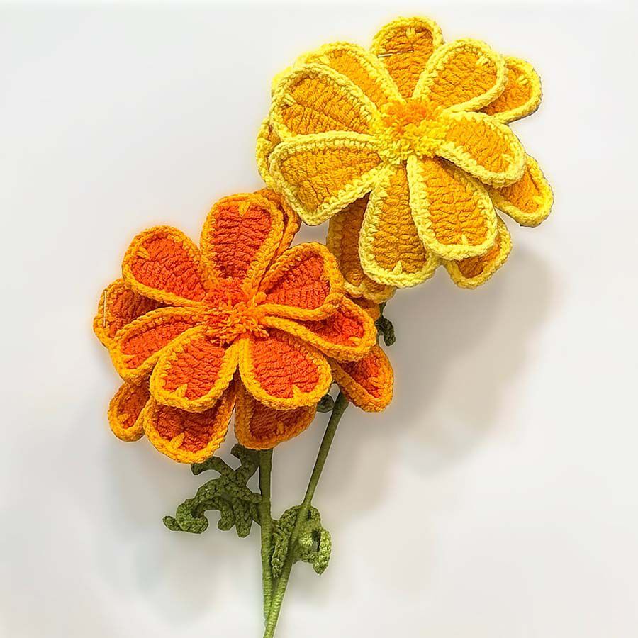 Flor de Ganxet Cal&eacute;ndula amarillo