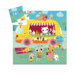 Puzle 16 piezas: cami&oacute;n de los helados