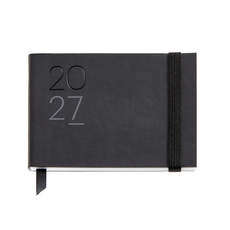 Agenda Miquelrius Pocket Semana Vista Catal&aacute;n Luxor 2027 Negro