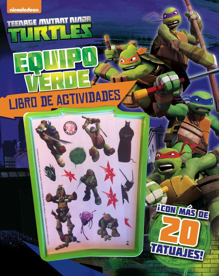 Tortugas Ninja. Libro de actividades con