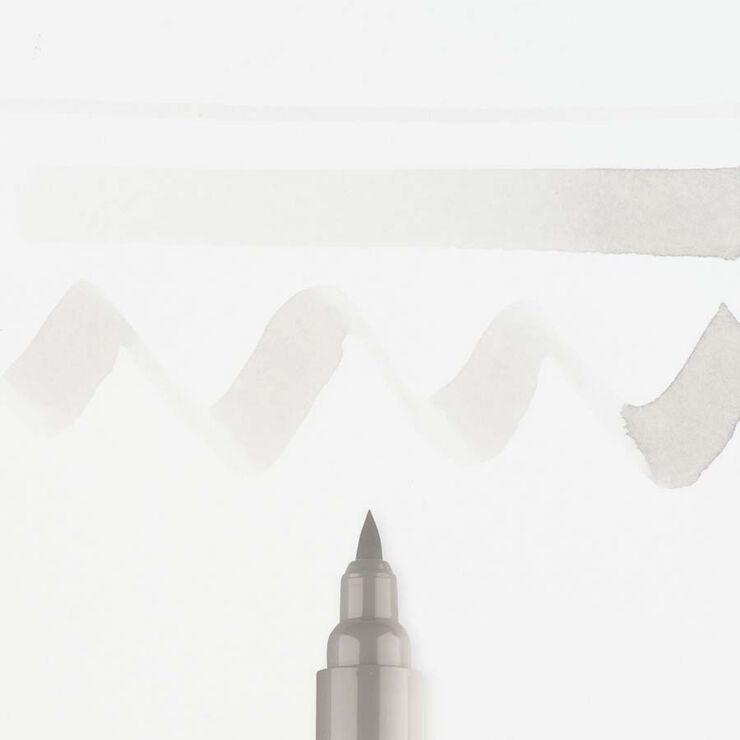 Rotulador Ecoline Brush Pen gris cálido claro 728