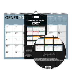 Calendario Miquelrius Pared A3 Catal&aacute;n 2027 Chromat