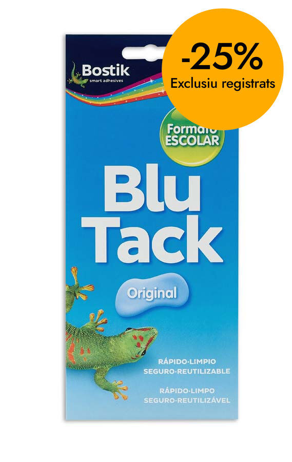 Blu Tack Bostik escolar original 90g azul