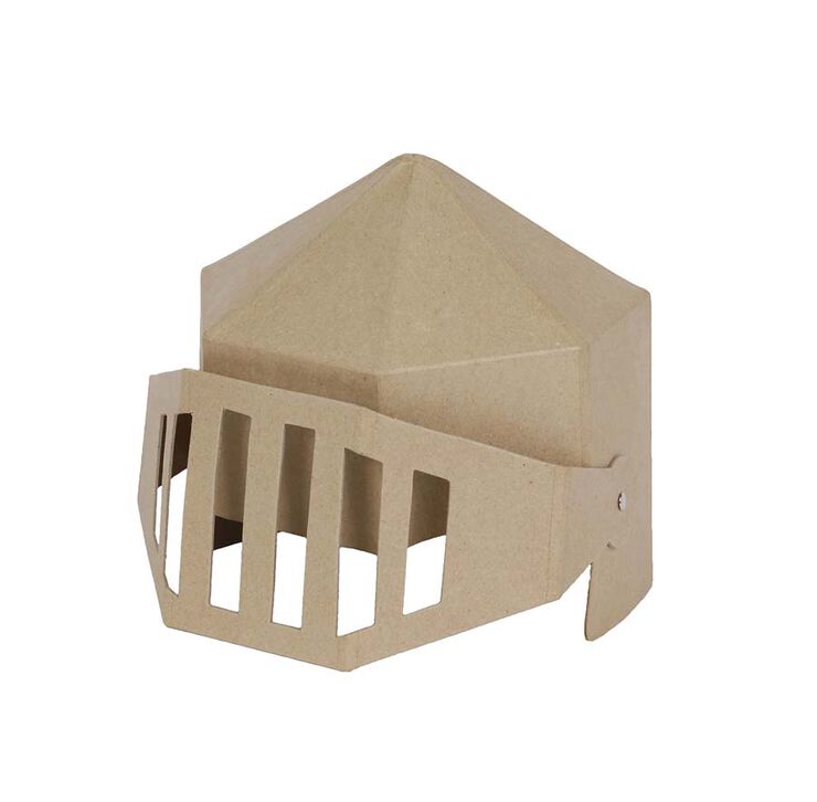 Casco Caballero infantil papel maché Décopatch