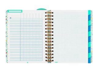 Agenda Profesor Design | 1/4 Semana Vista, Castellano (2026-2027) &ndash; Flower