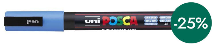 Retolador Posca PC-3M 0,9-1,3mm blau cel