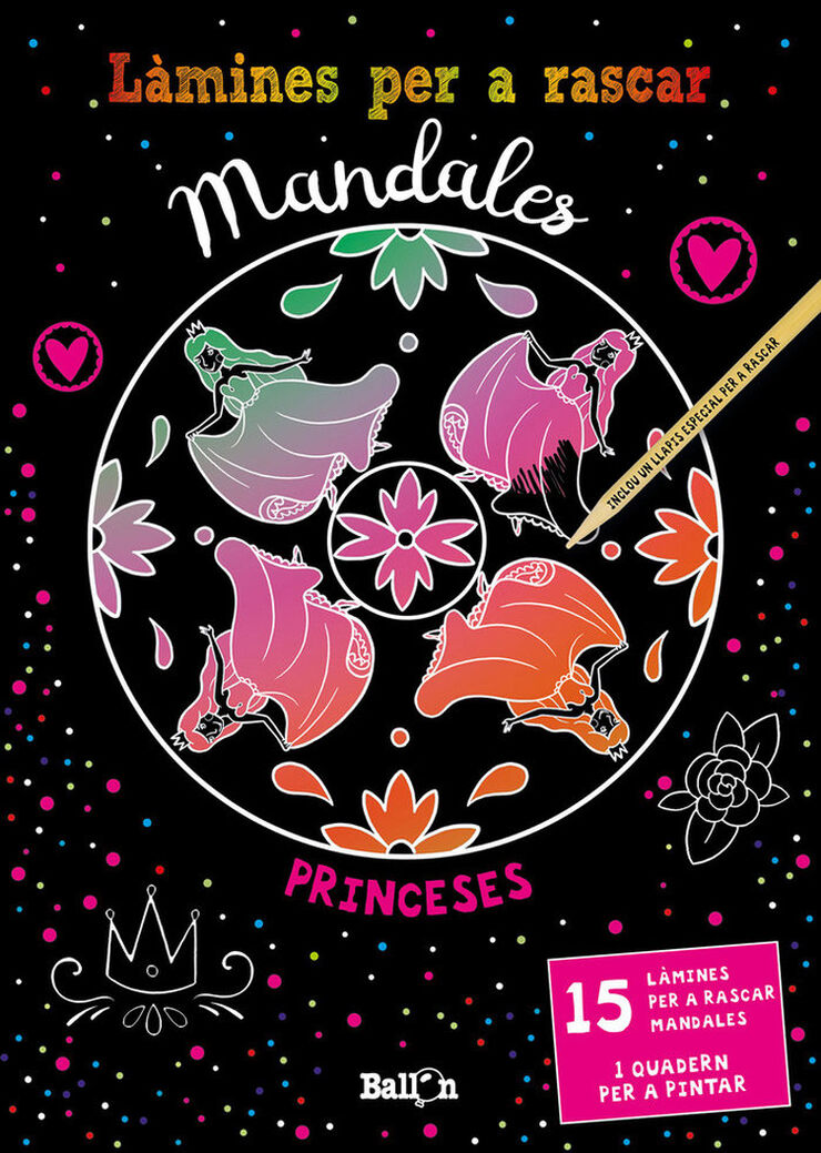 Làmines per a rascar Mandales - Princeses