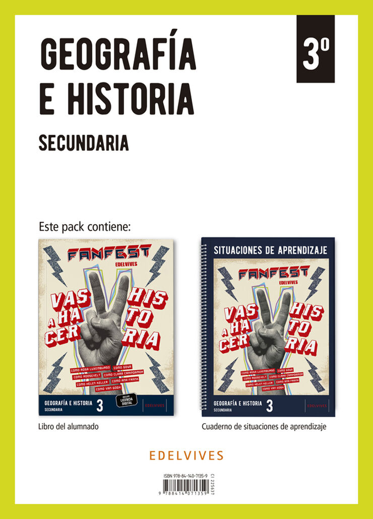 Proyecto: Fanfest. Geograf&iacute;a e Historia 3 Secundaria. Libro del alumnado + Cuaderno