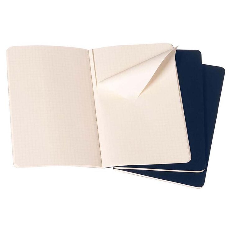 Pack 3 Llibretes Moleskine P aqua quadre