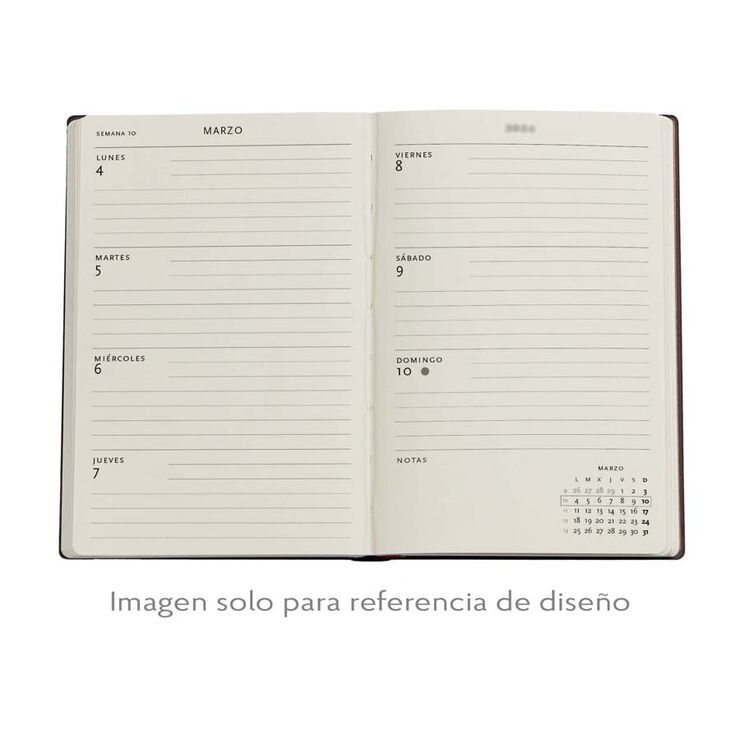 Agenda Paperblanks Luxe Blau Mini apaïsada setm/vista cas 2026