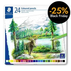 Llapis Staedtler Design 24 colors caixa metall