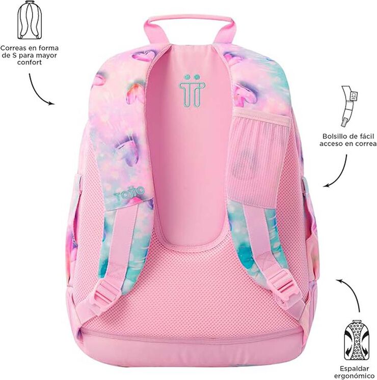 Motxilla Totto glitter Shiny Heart