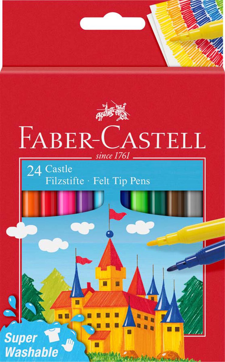 Capsa de retoladors Faber Castell, 24 colors