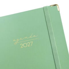 Agenda Finocam Alma Semana Vista Horizontal 2027 Catal&aacute;n Verde
