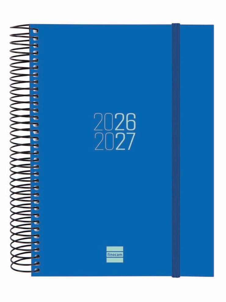 Agenda Escolar Finocam Esp.E10 Dia/P&agrave;gina Castell&agrave; 2026-27 Blau