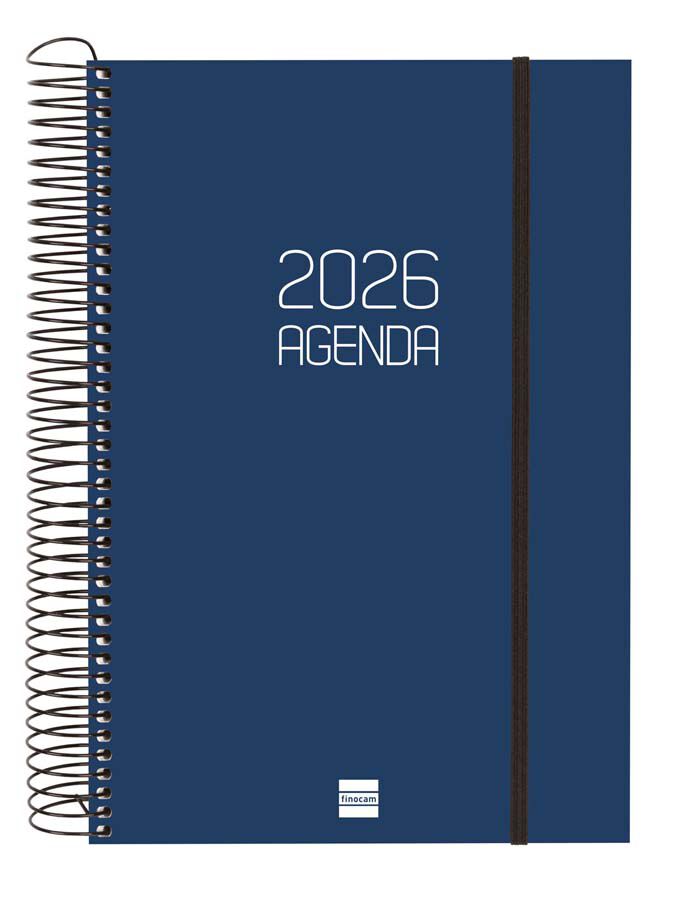 Agenda Finocam Opaque E11 dia/p&agrave;g cat 2026 blau