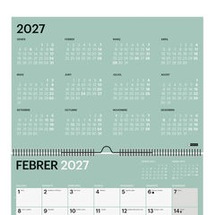 Calendario Miquelrius Pared A3 Catal&aacute;n 2027 Chromat