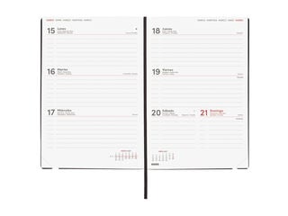 Agenda Finocam Mara Semana Vista Horizontal 2027 Castellano Azul