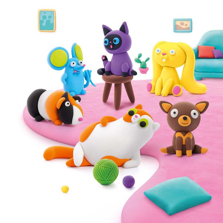 Hey Clay Set Mascotes 15 pots