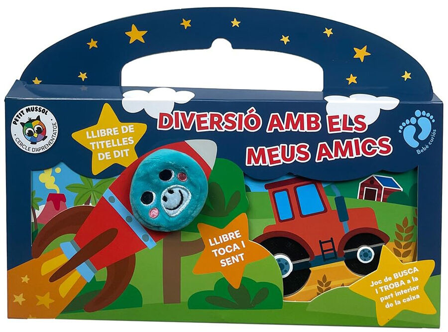 Diversi&oacute; amb els meus amics (Caixa: 1 Llibre de Titelles+1 Llibre Toca i sent)