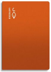 Llibreta grapada Escolofi foli 50 fulls Montessori pauta 3,5mm marge  taronja