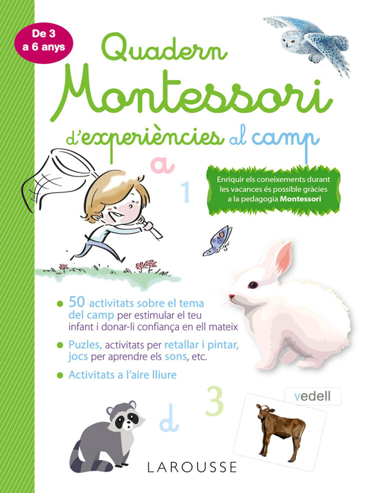 Quadern Montessori de Experiències Al Camp Larousse