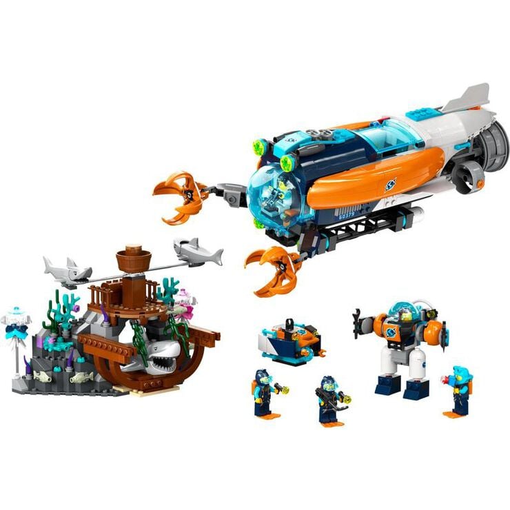 LEGO® City SubmariNo Explorador de las Profundidades Marinas 60379