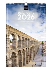 Calendario pared Finocam espiral 25x40 2026 Ciudades castellano