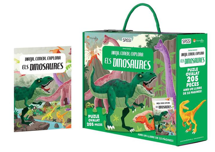 Puzle y Libro Els Dinosaures