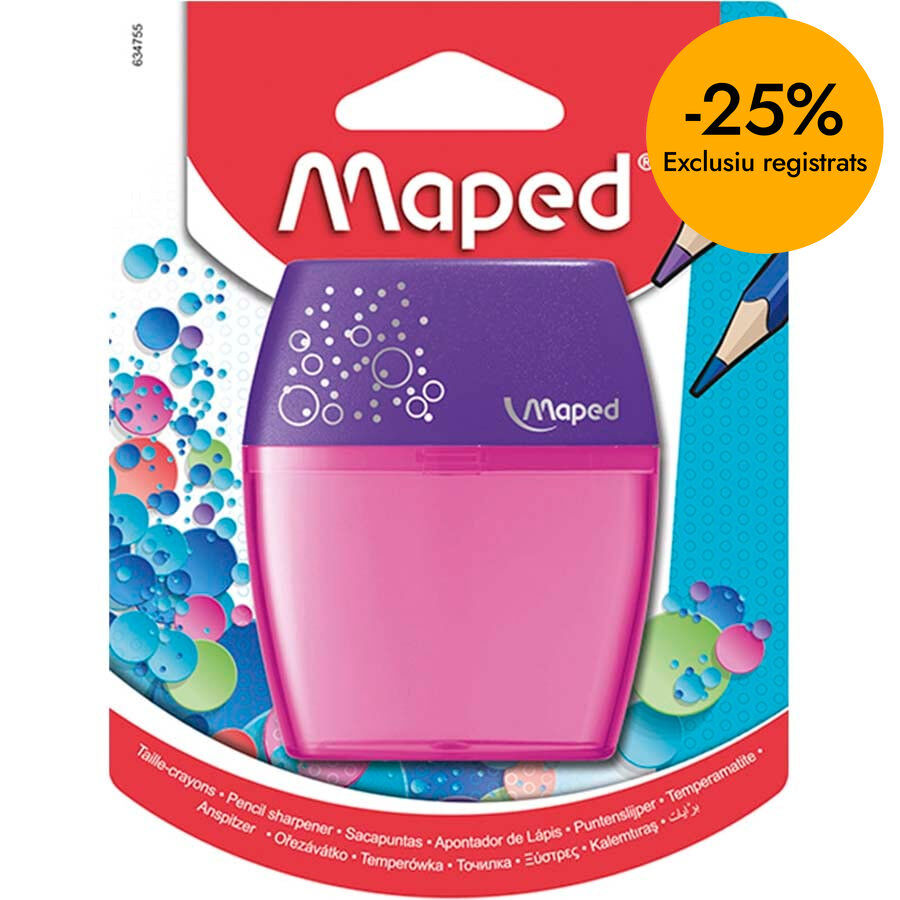 Maquineta doble Maped Shaker amb dip&ograve;sit