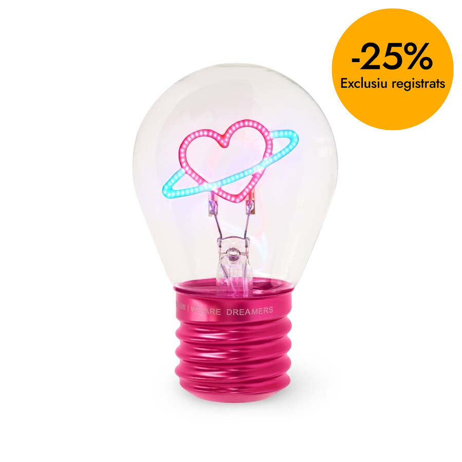 L&agrave;mpada Fiction Legami Planet Heart