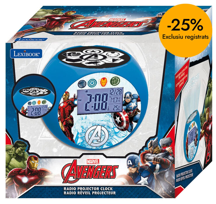 Avengers Reloj Proyector
