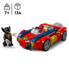 LEGO® Super Heroes Cotxe d'Spider-Man vs. Lobezno Venomitzat 76336